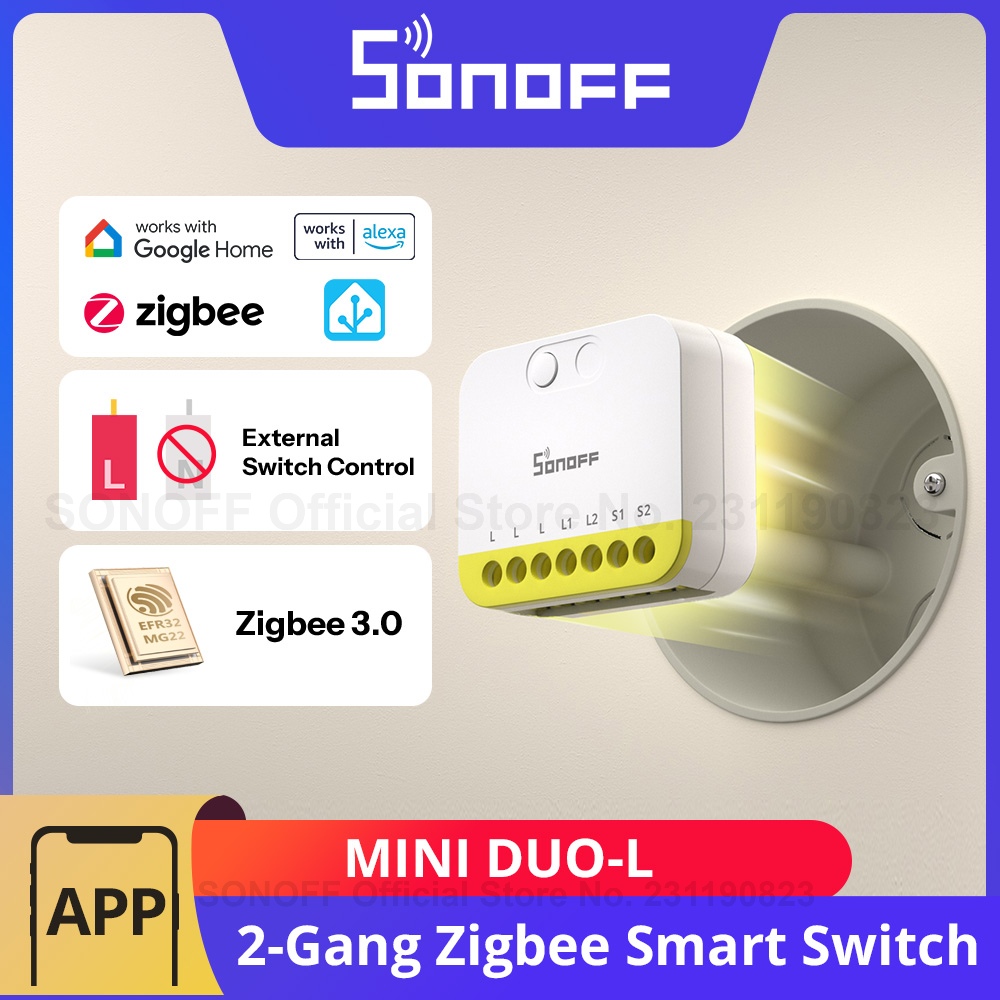 Sonoff Basic Switch - SONOFF MINI DUO-L 2-канальный интеллектуальный переключатель