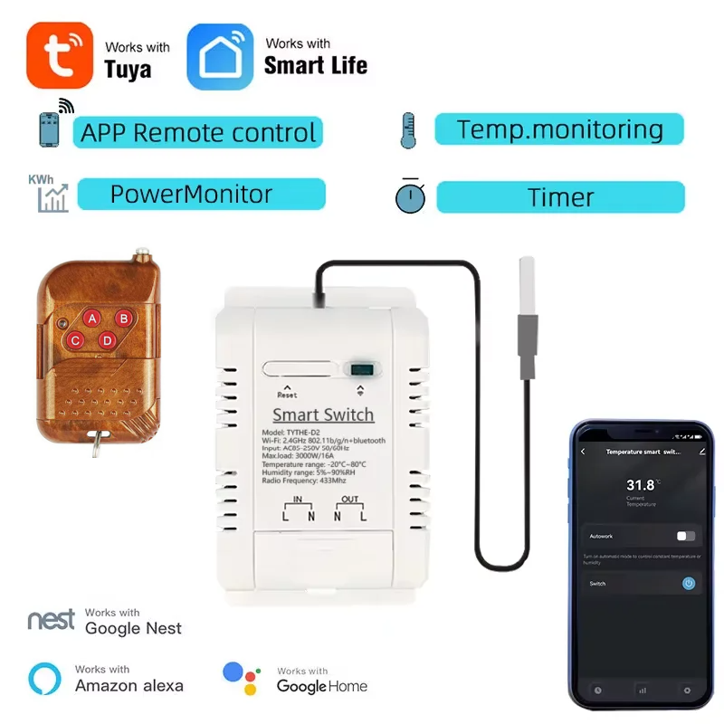 Tuya Wi-Fi 16A/20A умный перек – обзор и цена Sonoff Basic Switch