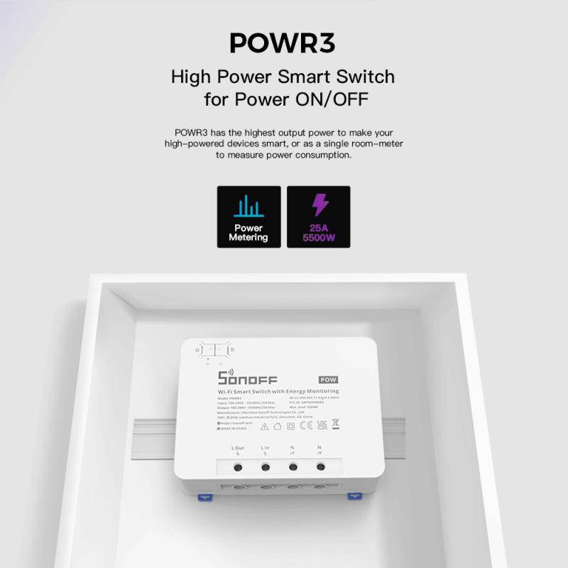 SONOFF POW POWR3/Powr316/POWR3 – обзор и цена Sonoff Basic Switch